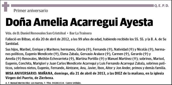 ACARREGUI AYESTA,AMELIA