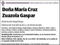 ZUAZOLA GASPAR,MARIA CRUZ