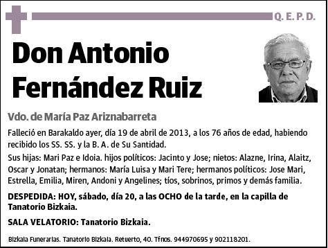 FERNANDEZ RUIZ,ANTONIO