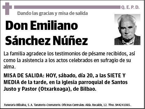 SANCHEZ NUÑEZ,EMILIANO