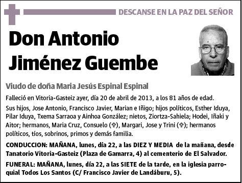 JIMENEZ GUEMBE,ANTONIO