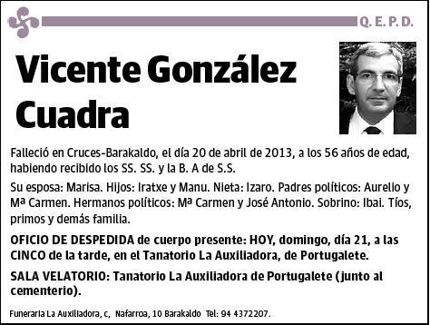 GONZALEZ CUADRA,VICENTE