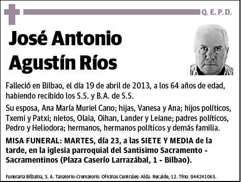 AGUSTIN RIOS,JOSE ANTONIO