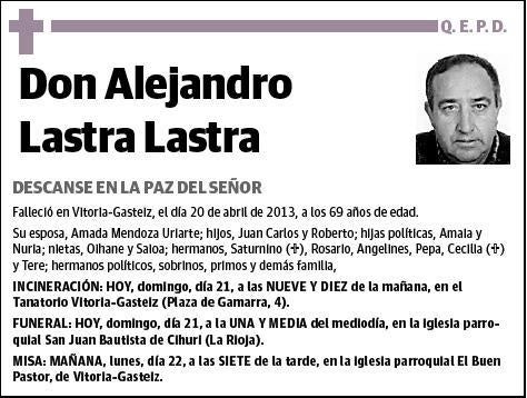 LASTRA LASTRA,ALEJANDRO