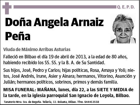 ARNAIZ PEÑA,ANGELA