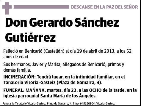 SANCHEZ GUTIERREZ,GERARDO