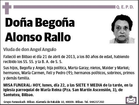 ALONSO RALLO,BEGOÑA