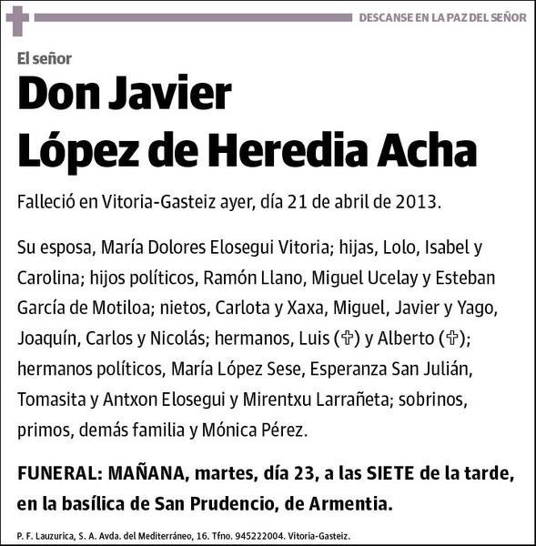 LOPEZ DE HEREDIA ACHA,JAVIER