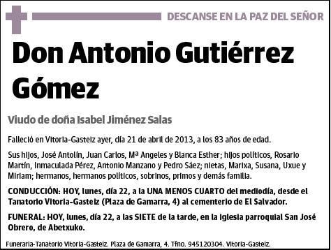 GUTIERREZ GOMEZ,ANTONIO