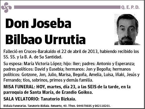 BILBAO URRUTIA,JOSEBA