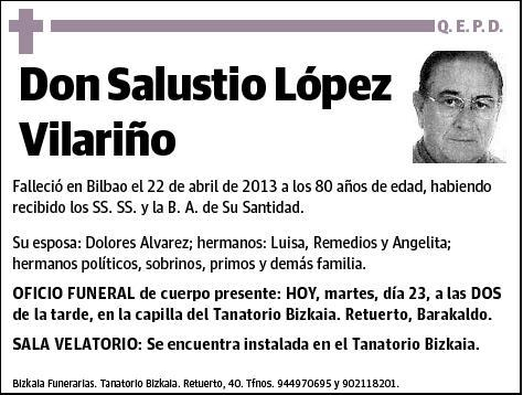 LOPEZ VILARIÑO,SALUSTIO