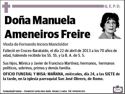 AMENEIROS FREIRE,MANUELA