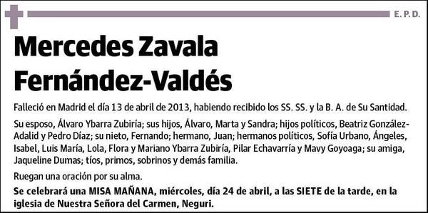 ZAVALA FERNANDEZ-VALDES,MERCEDES