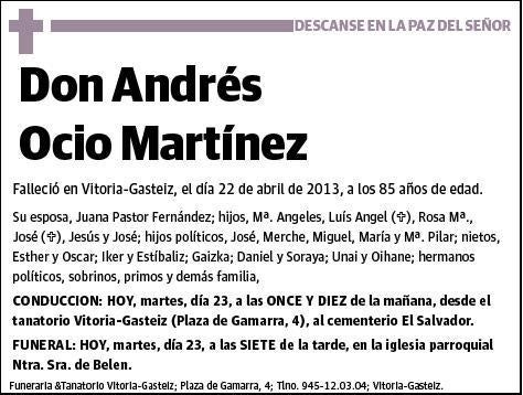 OCIO MARTINEZ,ANDRES