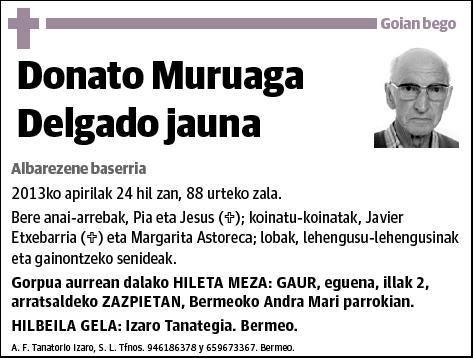 MURUAGA DELGADO,DONATO