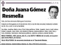 GOMEZ RESMELLA,JUANA