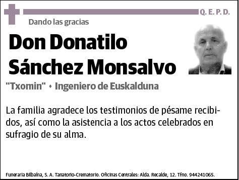 SANCHEZ MONSALVO,DONATILO