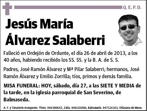 ALVAREZ SALABERI,JESUS MARIA