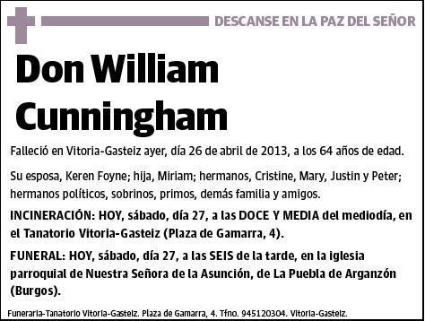 CUNNINGHAM,WILLIAM