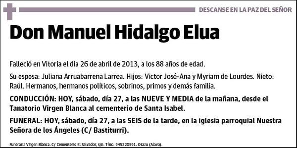 HIDALGO ELUA,MANUEL