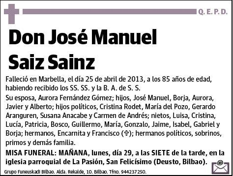 SAIZ SAINZ,JOSE MANUEL