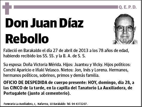 DIAZ REBOLLO,JUAN