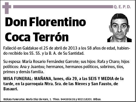 COCA TERRON,FLORENTINO