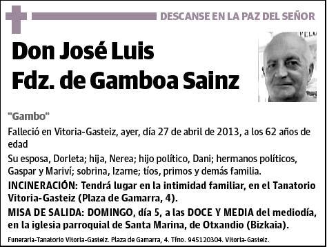 FDZ. DE GAMBOA SAINZ,JOSE LUIS