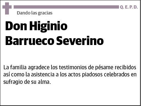 BARRUECO SEVERINO,HIGINIO