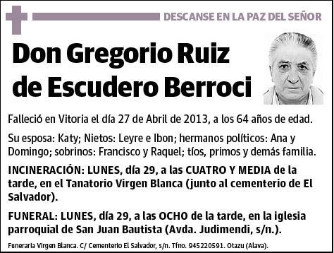 RUIZ DE ESCUDERO BERROCI,GREGORIO