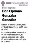 GONZALEZ GONZALEZ,CIPRIANO