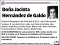 HERNANDEZ DE GALDO,JACINTA