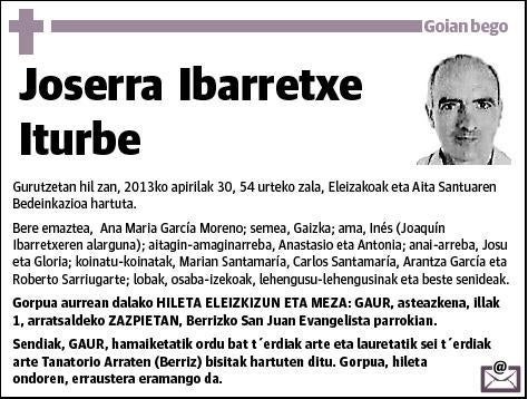 IBARRETXE ITURBE,JOSERRA