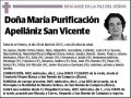 APELLANIZ SAN VICENTE,MARIA PURIFICACION