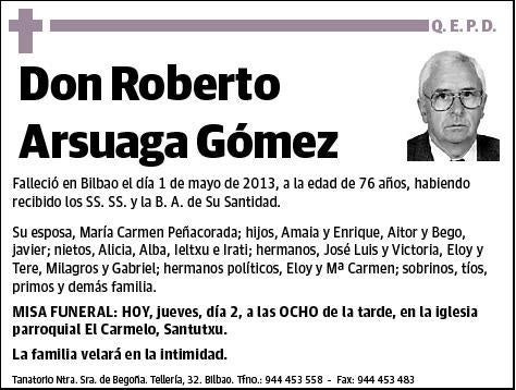 ARSUAGA GOMEZ,ROBERTO