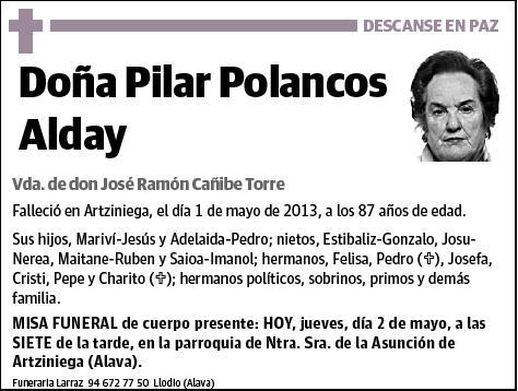 POLANCOS ALDAY,PILAR