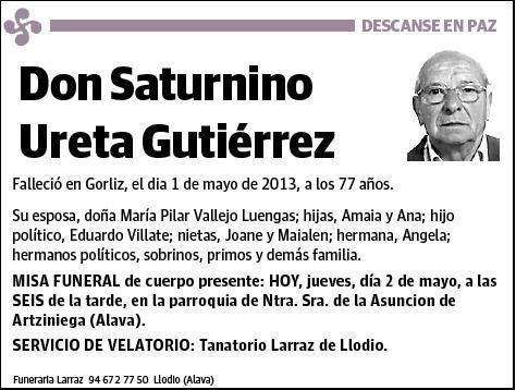 URETA GUTIERREZ,SATURNINO