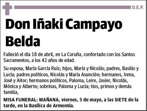 CAMPAYO BELDA,IÑAKI