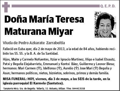 MATURANA MIYAR,MARIA TERESA