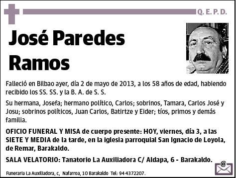 PAREDES RAMOS,JOSE