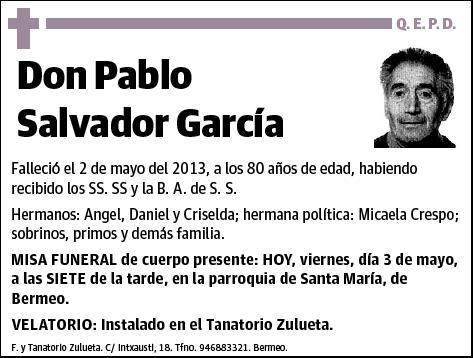 SALVADOR GARCIA,PABLO