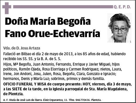 FANO ORUE-ECHEVARRIA,MARIA BEGOÑA