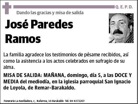 PAREDES RAMOS,JOSE