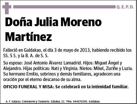 MORENO MARTINEZ,JULIA