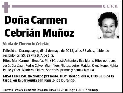 CEBRIAN MUÑOZ,CARMEN