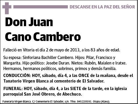 CANO CAMBERO,JUAN