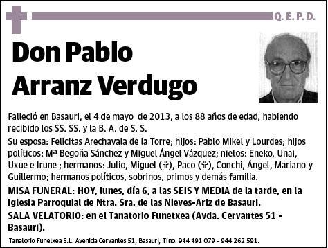 ARRANZ VERDUGO,PABLO