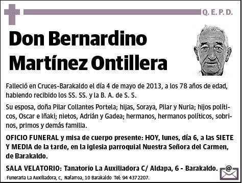 MARTINEZ ONTILLERA,BERNARDINO