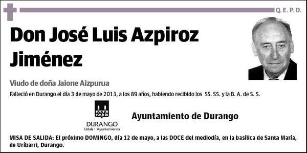 AZPIROZ JIMENEZ,JOSE LUIS