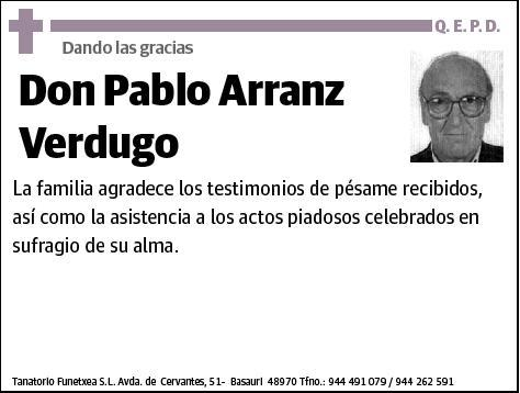 ARRANZ VERDUGO,PABLO